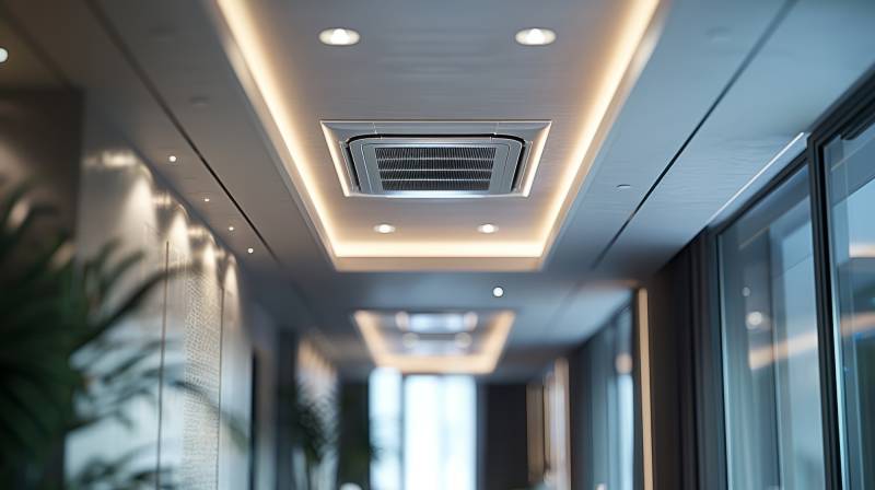 Installation professionnelle de climatisation gainable silencieuse à Marignane pour maisons neuves ou rénovations complètes.