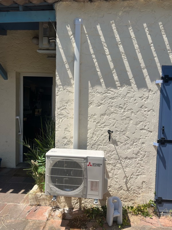 pose extérieur climatisation 